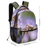 yanfind Children's Backpack Bee Honey Insect Thistle  Butterfly Flower Invertebrate Plant Macro Flying Wing Preschool Nursery Travel Bag