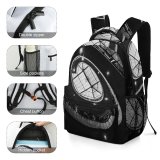 yanfind Children's Backpack Focus Dark Design Lights Staircase Space Architecture Spiral Preschool Nursery Travel Bag