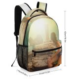 yanfind Children's Backpack Girl Sunset Landscape Sail Boat Transportation Outdoors Scenic Horizon Sky Sea Preschool Nursery Travel Bag