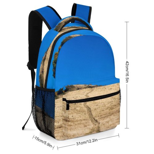 yanfind Children's Backpack Field Grassland Outdoors Countryside Mound Hill Creative Commons Preschool Nursery Travel Bag
