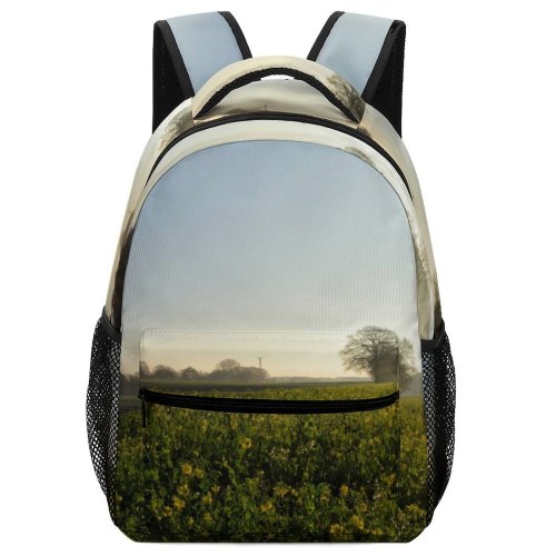 yanfind Children's Backpack Field Sky Rural Free Stock Outdoors Farm Wallpapers Pasture Grassland Images Preschool Nursery Travel Bag