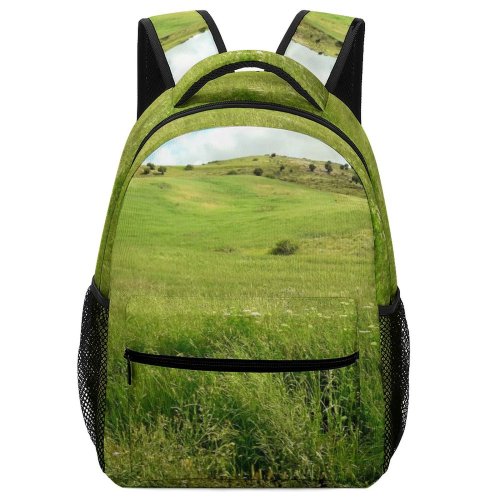 yanfind Children's Backpack Field Grassland Outdoors Countryside Farm Meadow Rural Rwached Relizane Algeria Grass Plant Preschool Nursery Travel Bag