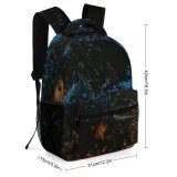 yanfind Children's Backpack Domain Liquid Abstract Fractal Ornament Molten HQ Acrylic Public Dark Art Preschool Nursery Travel Bag