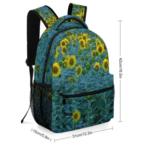 yanfind Children's Backpack Flower  Plant  Flora Summer Meadow Field Seed Agricolture Plants Stem Preschool Nursery Travel Bag