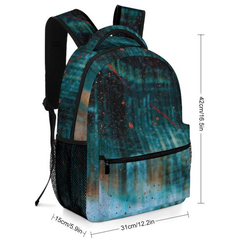 yanfind Children's Backpack Meditative Splatter Experimental Rough Pointillism Avant Wallpapers Outdoors Stock Vivid Garde Preschool Nursery Travel Bag