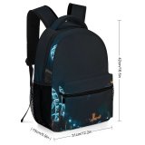 yanfind Children's Backpack  Festival Street City Illuminated Lights Parked Traffic Evening Asphalt Travel Wheel Preschool Nursery Travel Bag