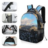 yanfind Children's Backpack Landscape Peak Wilderness Slope Pictures Cloud Outdoors Stock Cumulus Free Range Preschool Nursery Travel Bag