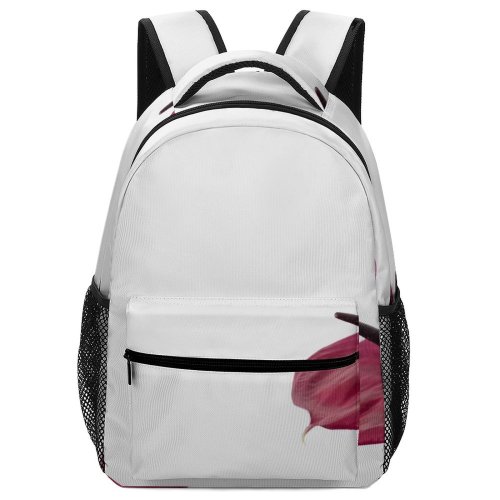 yanfind Children's Backpack Festive Floral Vibrant Plant Design Decor Flamingo Season Simple Isolated Empty Preschool Nursery Travel Bag