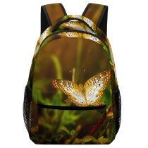 yanfind Children's Backpack  Focus Beautiful Invertebrate Butterfly Wild Insect  Depth Field Wildlife Leaves Preschool Nursery Travel Bag
