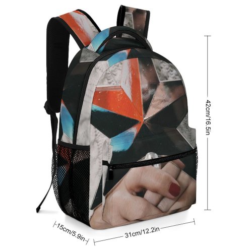 yanfind Children's Backpack Female Christmas Decor Hands Preschool Nursery Travel Bag