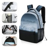 yanfind Children's Backpack Landscape Peak Pictures Outdoors Snow Range  Land Plateau Preschool Nursery Travel Bag