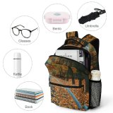 yanfind Children's Backpack Leaf Plant Domain Trunk Pictures Ground Outdoors Tree Maple Public Path Preschool Nursery Travel Bag