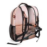 yanfind Children's Backpack Girl Sand Sexy Bikini Sunset Landscape Evening Travel Leisure Island Love Preschool Nursery Travel Bag