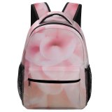 yanfind Children's Backpack Flower Plant  Dahlia Rose Petal Geranium Peony Abstract Macro Pedals Purple Preschool Nursery Travel Bag