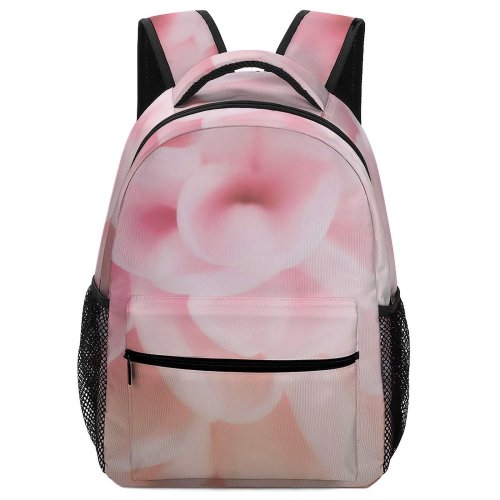 yanfind Children's Backpack Flower Plant  Dahlia Rose Petal Geranium Peony Abstract Macro Pedals Purple Preschool Nursery Travel Bag