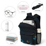 yanfind Children's Backpack  Festival Street City Illuminated Lights Parked Traffic Evening Asphalt Travel Wheel Preschool Nursery Travel Bag