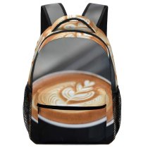 yanfind Children's Backpack  Focus Break Delicious Dark Espresso Design Perfume Artistic Caffeine Cup Mug Preschool Nursery Travel Bag