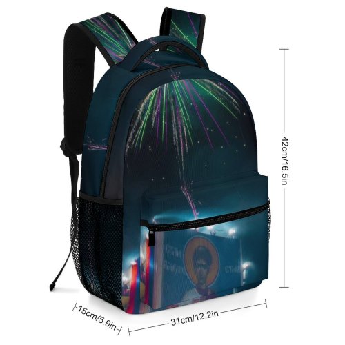 yanfind Children's Backpack Festival Dark Illuminated Lights Vacation Fireworks Firework Evening Colorful Event Light Preschool Nursery Travel Bag