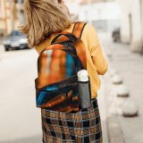 yanfind Children's Backpack  Bokeh Focus Rail  Street City Dark Abstract Shining Light Selective Preschool Nursery Travel Bag