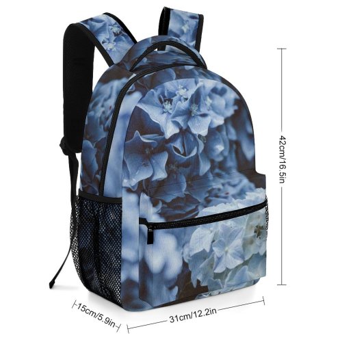 yanfind Children's Backpack Flora Flower Rhodedendron Leaves Faded Floral Petal Plant  Grey Preschool Nursery Travel Bag