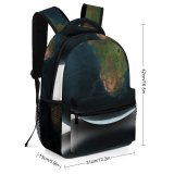 yanfind Children's Backpack Globe Continents Space Ocean Planet Africa America Europe Australia India Isolated Preschool Nursery Travel Bag