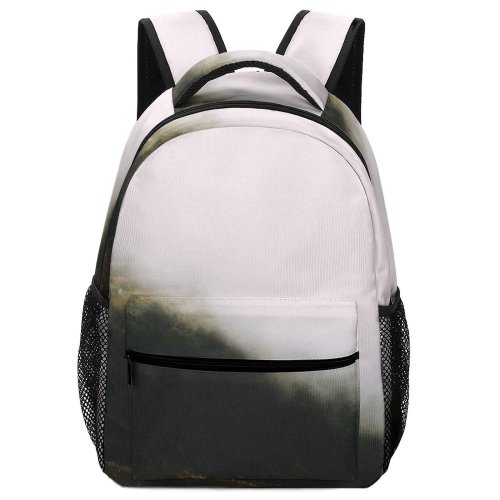 yanfind Children's Backpack Fog Mist  Outdoors Forest Woodland Tree Mystery Hills Cloud Landscape Preschool Nursery Travel Bag