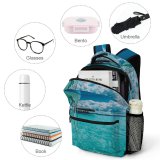 yanfind Children's Backpack Beautiful Vacation Clouds Daylight Travel Sunny Leisure Motorboats Beach Turquoise Boat Transportation Preschool Nursery Travel Bag