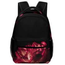 yanfind Children's Backpack Beautiful Dark  Light Still Blooming Studio Floating Flora Petals Art Minimal Preschool Nursery Travel Bag