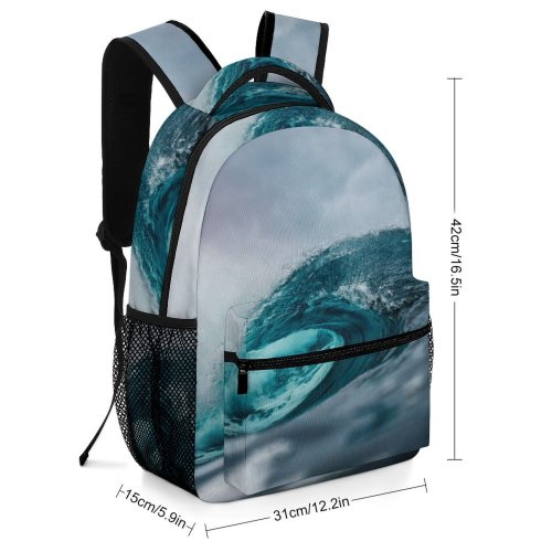 yanfind Children's Backpack Meet  Wallpapers O Flow Motion Crashing   Daytime Wave Preschool Nursery Travel Bag