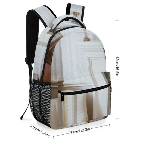 yanfind Children's Backpack Fireplace Design Decor Lamp Home Mirror Armchair Wood Room Chair Wooden Comfort Preschool Nursery Travel Bag