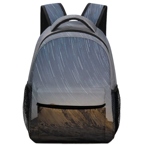 yanfind Children's Backpack Facebook Dark Desktop Planet Adventure Desert Landscape Evening Mountains Travel Space Preschool Nursery Travel Bag