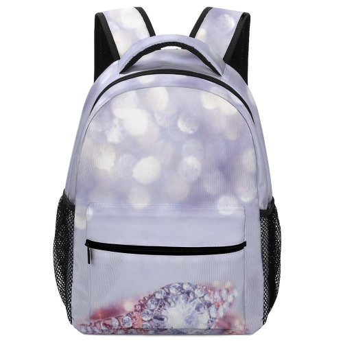 yanfind Children's Backpack  Focus Photo Shinny Design Shining Engagement Crystal Accessory Diamonds Precious Ring Preschool Nursery Travel Bag