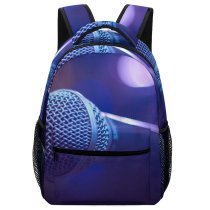 yanfind Children's Backpack  Bokeh Focus Youtube Concert Karaoke Light Illuminated Microphone Nightlife Sound Mic Preschool Nursery Travel Bag