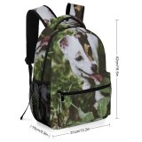 yanfind Children's Backpack Dog Pet Summer Ivy Leaves Happy Pointer Cotton  Forest Grey Public Preschool Nursery Travel Bag