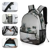 yanfind Children's Backpack Family Design Lamp Home Mirror Window Table Room Chair Bed Abandoned Architecture Preschool Nursery Travel Bag