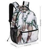 yanfind Children's Backpack Abies Pine Plant Spruce Estonia Snake Pictures Winter Grey Snow Preschool Nursery Travel Bag