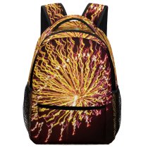 yanfind Children's Backpack Fireworks Diwali Midnight Darkness Light Festival Event Fte Year's Eve Preschool Nursery Travel Bag