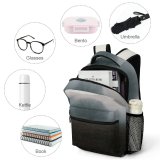 yanfind Children's Backpack Fog Outdoors Mist Grey Atmospheric Grass Winter Tree London Preschool Nursery Travel Bag