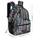 yanfind Children's Backpack Boats Above Drone From Daytime Colorful Outdoors Fishing  Bird's Aerial Shot Preschool Nursery Travel Bag