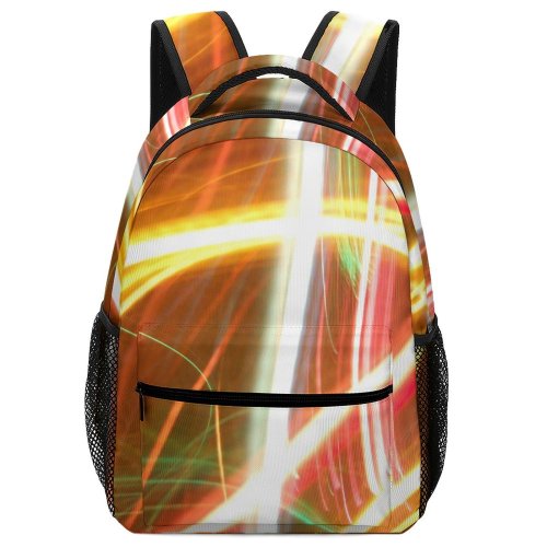 yanfind Children's Backpack Fairy Light Lights Christmas Colour Colourful Neon Random Mess Strip Stripe Preschool Nursery Travel Bag