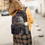 yanfind Children's Backpack Boat Pier Dock Sea Ocean Preschool Nursery Travel Bag