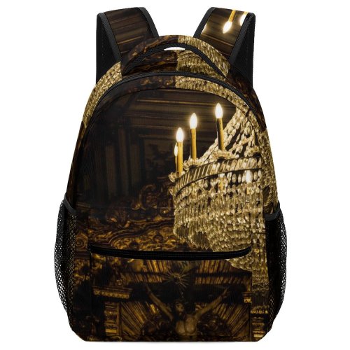 yanfind Children's Backpack Dark Lighted Design Religion Sculptures Lights Crystal Electricity Church Building Glass Cathedral Preschool Nursery Travel Bag