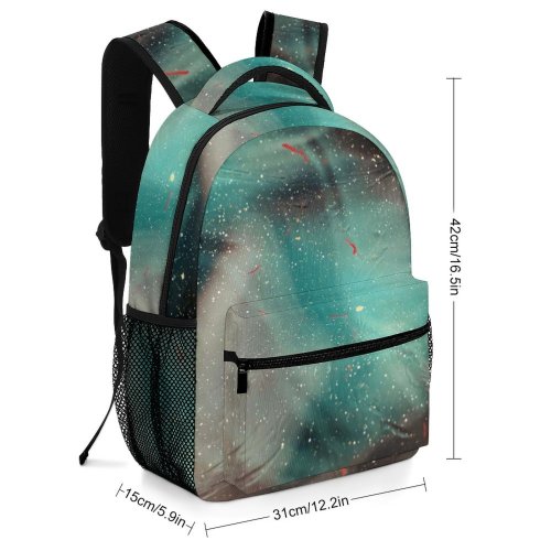 yanfind Children's Backpack Mystic Fineart Experimental Outer Mind Pictures Hypnotic Abstract  Light Free Preschool Nursery Travel Bag
