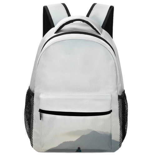 yanfind Children's Backpack Backpack Fog Clouds Sunset Grass Adventure Landscape Mountains Hike Hill Travel Mist Preschool Nursery Travel Bag