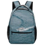 yanfind Children's Backpack Above From Boat Transportation Sea Watercraft System Motorboat Ocean  Bird's Aerial Preschool Nursery Travel Bag