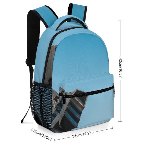 yanfind Children's Backpack Building Office Urban City High Rise Town Architecture Milano Милан Италия Condo Preschool Nursery Travel Bag