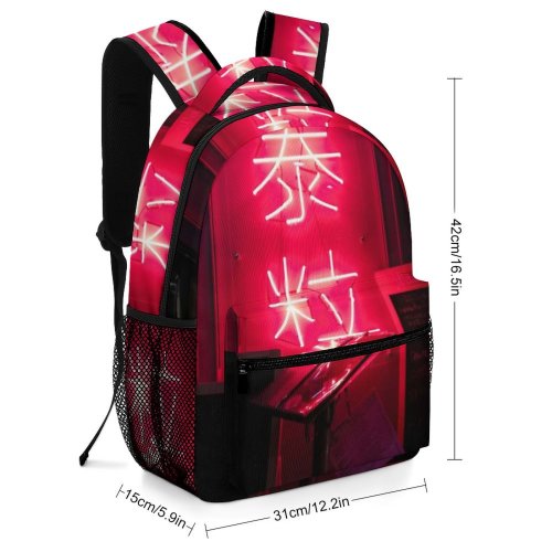 yanfind Children's Backpack Dark Design Illuminated Lamp Lights Entrance Public Light Neon Show Architecture Art Preschool Nursery Travel Bag