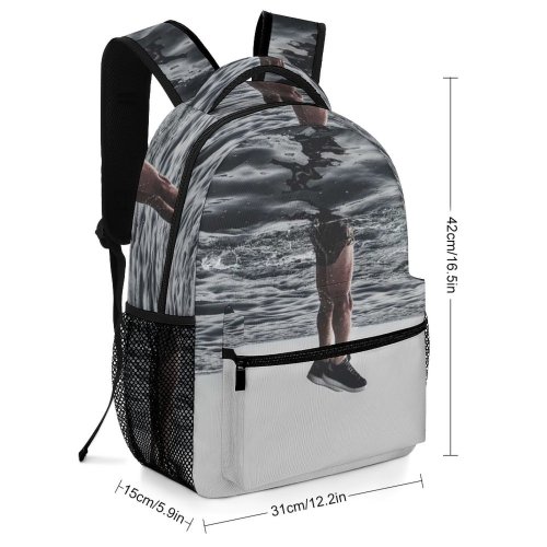 yanfind Children's Backpack Ocean Sea Swim Beach Legs Pretty Morocco Feet Surreal Swimmer Preschool Nursery Travel Bag