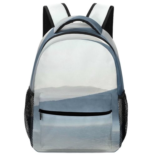 yanfind Children's Backpack Fog Outdoors Mist Lake Rotoroa Tasman Nouvelle Zélande Travel Morning Panorama Newzealand Preschool Nursery Travel Bag