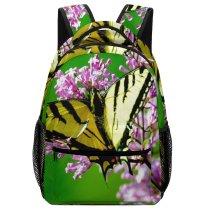 yanfind Children's Backpack Butterfly Flower Plant Flora Lilac  Insect Invertebrate Swallowtail Wing Colorful Bug Preschool Nursery Travel Bag